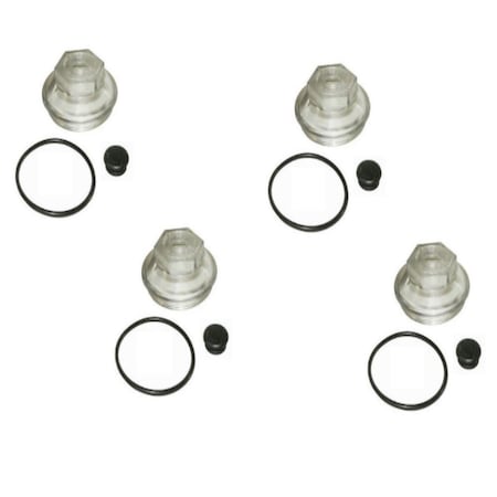 Aftermarket 4x Replacement Oil Caps 10KHD 12K&15K 4" threads Trailer Axle 21-36 fits Dexter TLB10-0006
